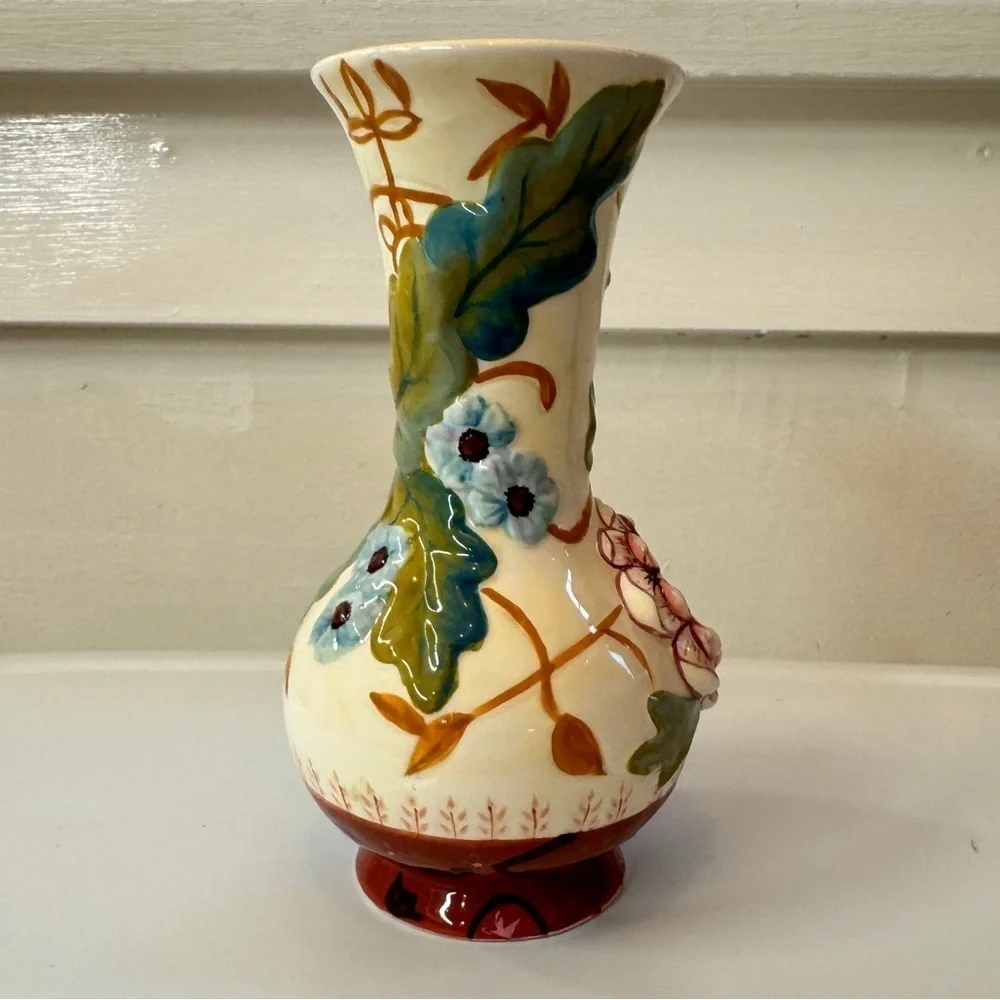 Tracy Porter Hand Painted Ceramic Vase